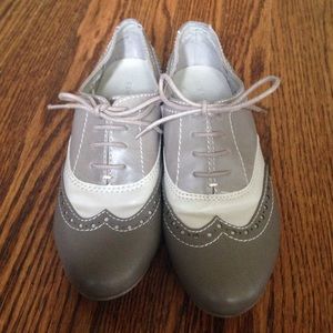 Gray oxfords