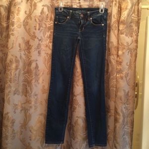 American eagle dark denim skinny jeans