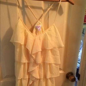 NWT yellow summer top