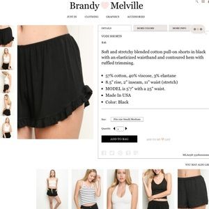 Brandy Melville Black Vodi Shorts💕