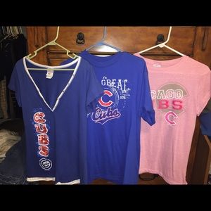 Lot of 3 Cubs shirts size XL