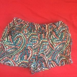 Rue 21 Colorful Printed Shorts💚