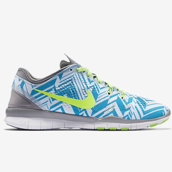 Women's Nike Free 5.0 blue and green SZ 9
