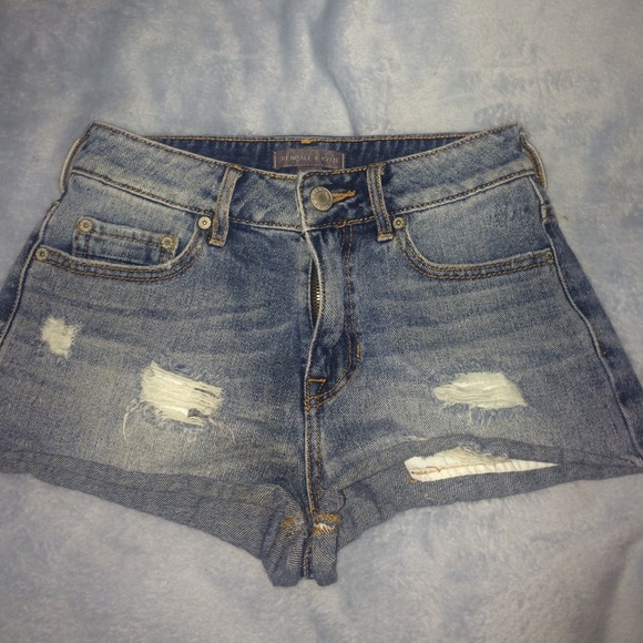 Kendall & Kylie Denim High Rise Shorts