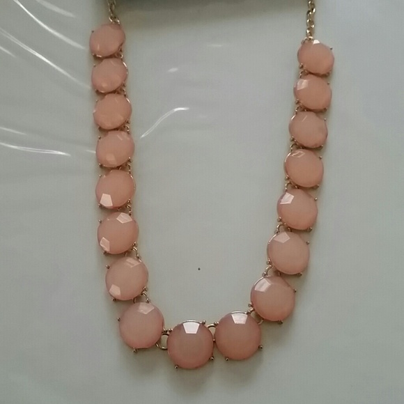 Pink stone necklace