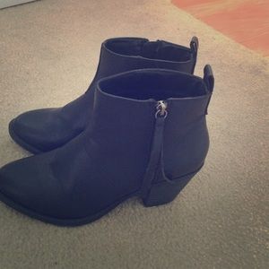 Black ankle boots