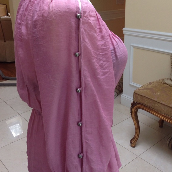 Lavender Top Brushed Silver Buttons - Picture 2 of 4