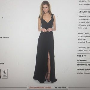 Joanna August Lacey Ruffle Dress. Black. Small.