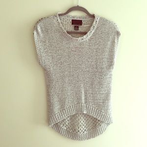 Gray Knit Sleeveless Top
