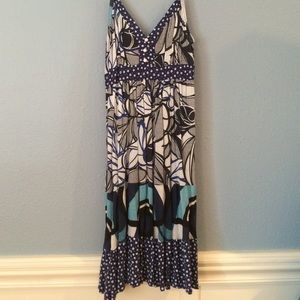 Blue Print Dress