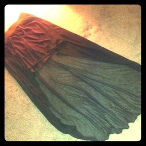 Short in the front long in the back skirt