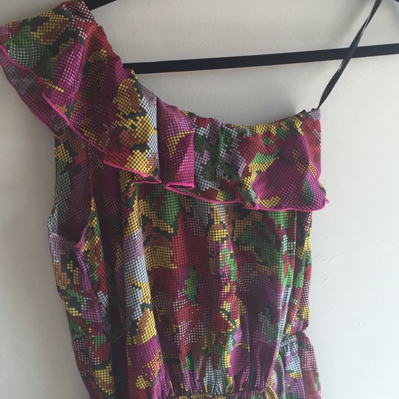 One shoulder romper
