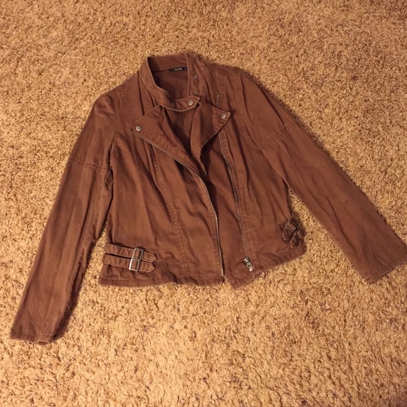 Brown Moto Style Jacket