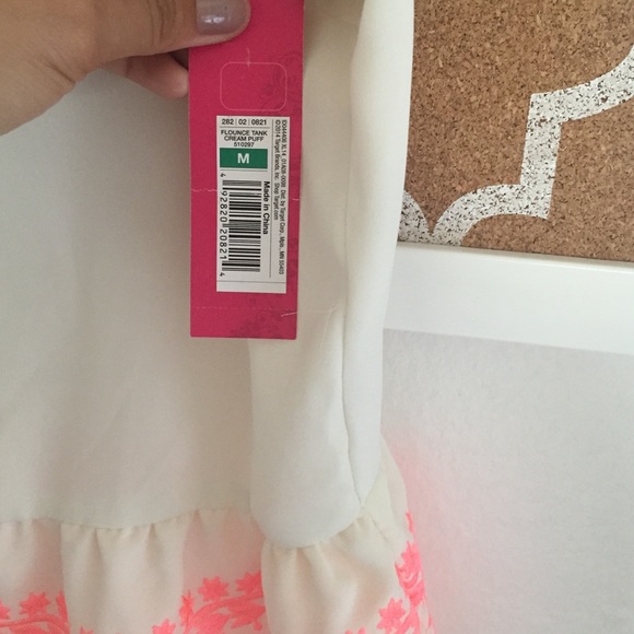 White tank peplum shirt - Picture 4 of 4