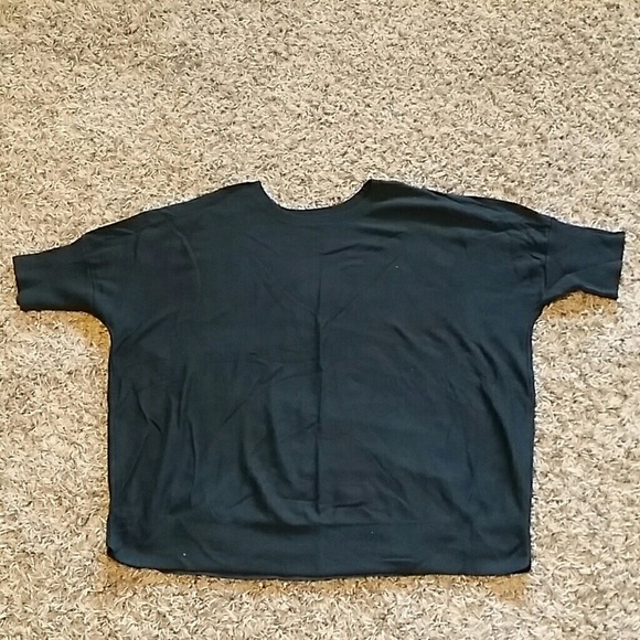 Black dolman 3/4 sleeve sweater