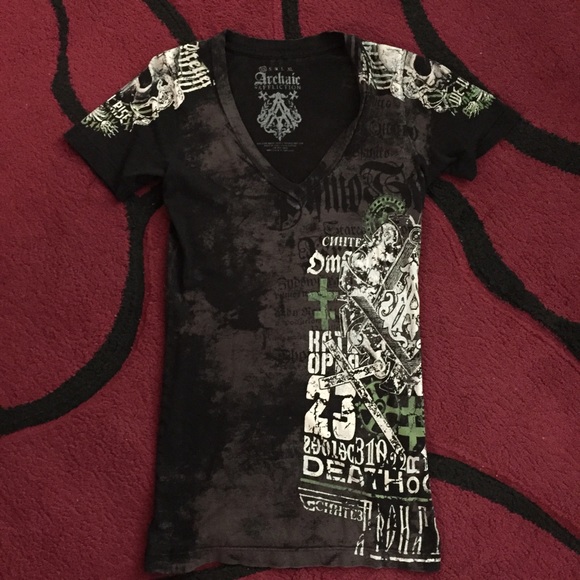 Archaic by Affliction V-neck tee