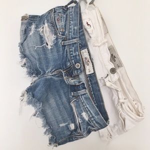 Bundle! Hollister Distressed Denim Shorts