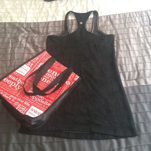 Lululemon Racer Back (black camo) with bag!