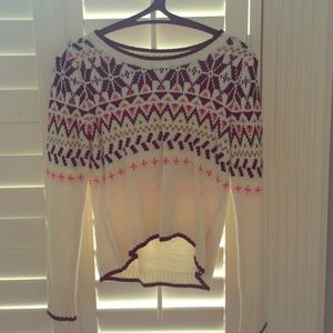 Tribal cream sweater