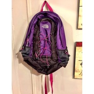 Girly north face jester backpack