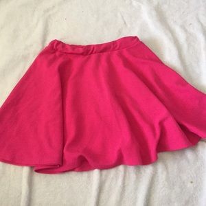 Hot pink skater skirt