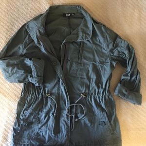 Olive Green Military Anorak Jacket