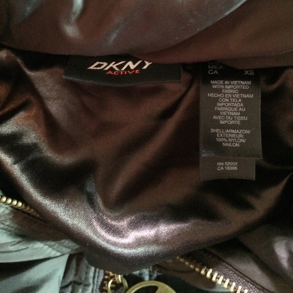 DKNY Bubble Jacket XS (Women) Chocolate Brown - Picture 3 of 3