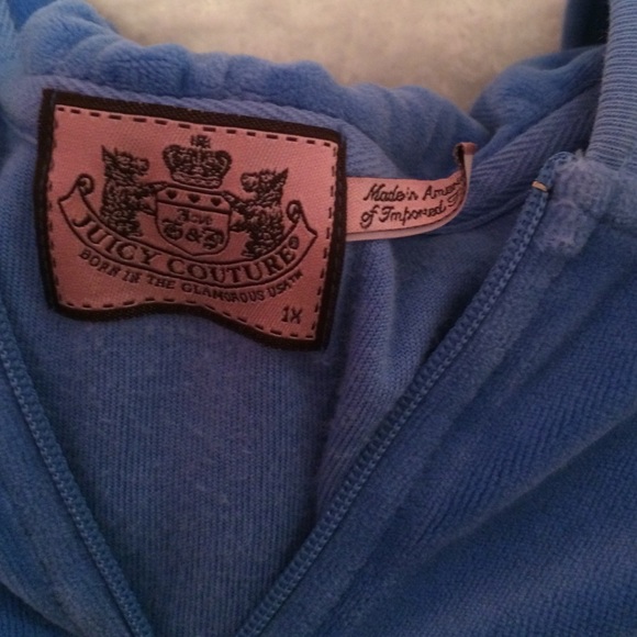 SOLD-LAST CHANCE⚡️Light Blue Juicy  Sweatshirt - Picture 2 of 3