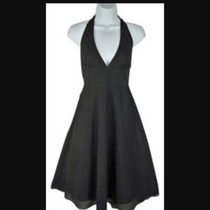 J Crew Black halter Dress