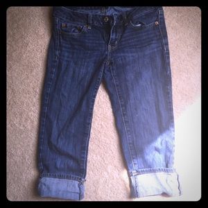 American Eagle denim capris