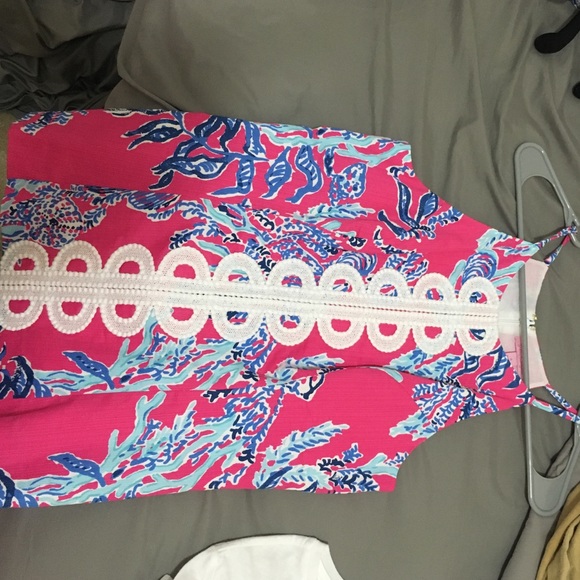 SOLD Lilly Pulitzer Annabelle top in Pink Samba - Picture 2 of 2