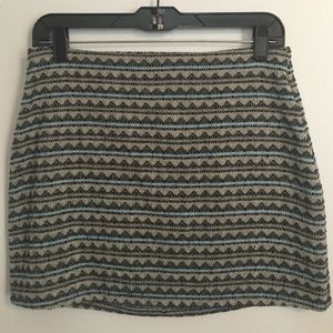 Francesca's Collections Aztec printed skirt