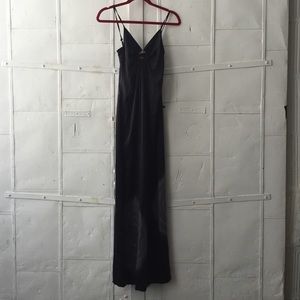 Michelle Jonas keyhole silk tye dye maxi dress