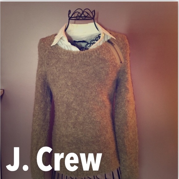 J. Crew Sweaters - J. Crew Brown Sweater with Zipper