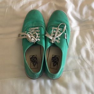 Mint green Vans