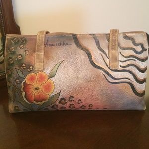One of a kind hand painted purse