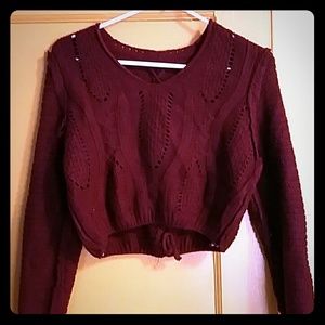 Crop top sweater