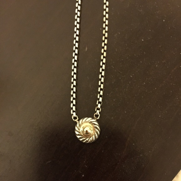 David Yurman Jewelry - David Yurman button necklace with gold Authentic!