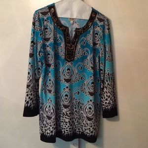JM Collect turquoise tunic.