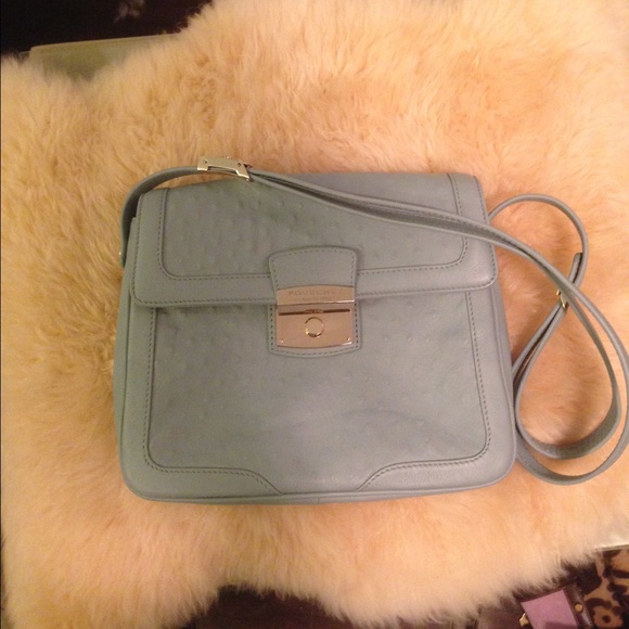 Pourchet stamped leather purse