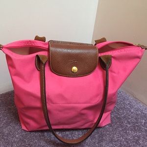 Longchamp Medium Le Pliage Tote in Malabar Pink