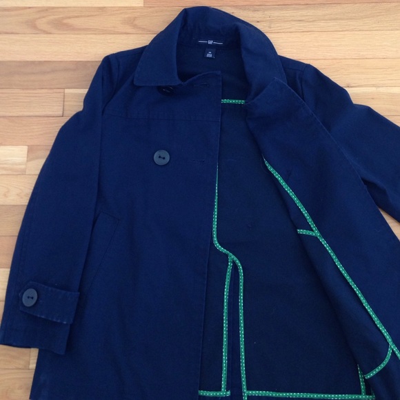 Gap navy blue pea coat