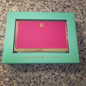 Kate spade "one in a million" card case. Letter B