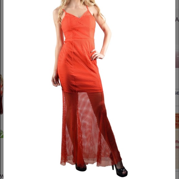 👑#17 🦋LAST ONE SALE🦋Red Long Dress: Small (Clearance) - Picture 2 of 4