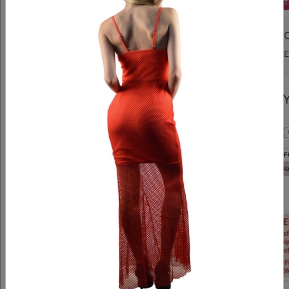 👑#17 🦋LAST ONE SALE🦋Red Long Dress: Small (Clearance) - Picture 3 of 4
