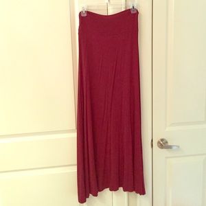 Bobeau from Nordstrom burgundy maxi skirt