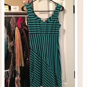 Green and Navy short dress