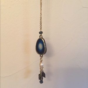 Blue stone necklace