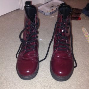 Burgundy/maroon dr. Marten knockoffs