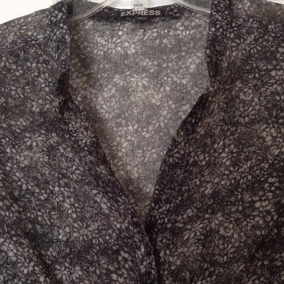 Express sheer button down - Picture 3 of 3